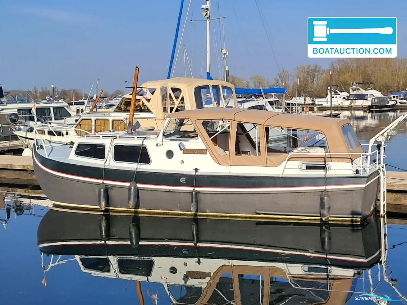 Woudenberg Vlet 980 Motorboot 1970, mit Peugeot motor, Niederlande