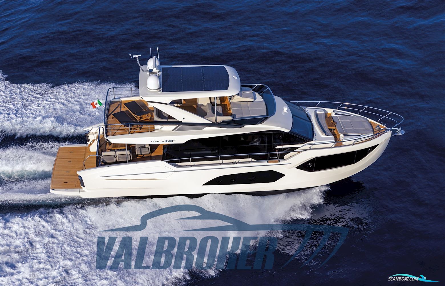 Absolute 60 Fly Motorboten 2025, met Volvo Penta D13-Ips1200 motor, Italië