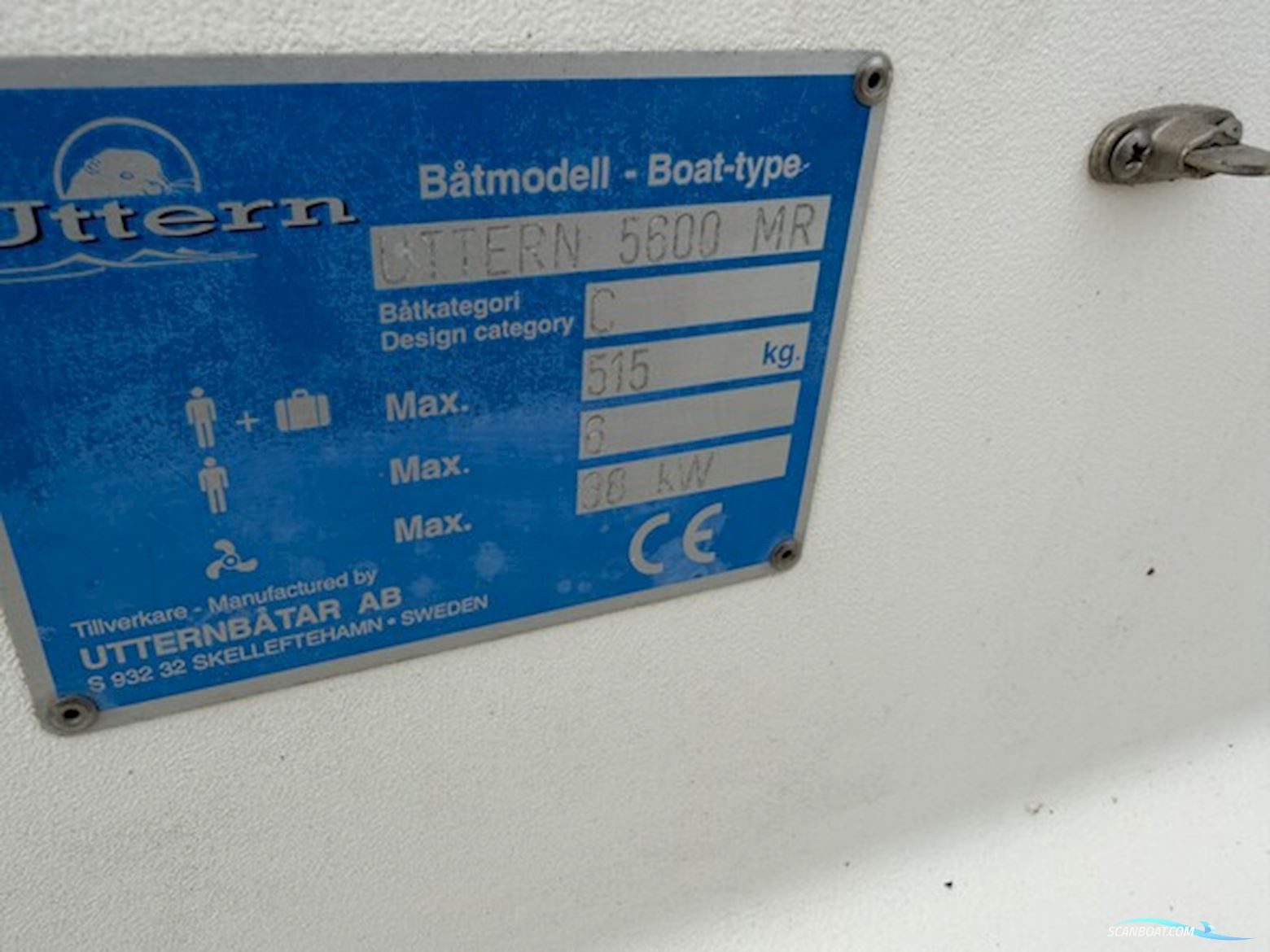 ??? Uttern 5600 MR Med Suzuki 50 HK Kun 184 Timer – Trailer – Klar Til Fiskeri og Hygge på Vandet