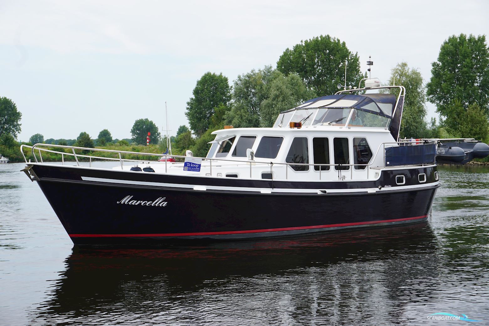 Alm Kotter Kotter 12.80 AK Cabrio Motorboten 1999, met Perkins motor, The Netherlands