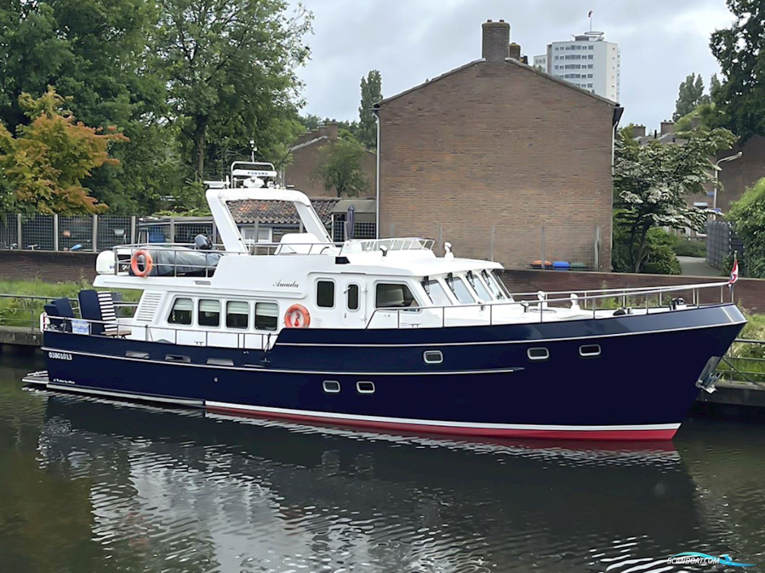 Altena 53 Custom Trawler Motorboten 2009, met John Deere motor, The Netherlands