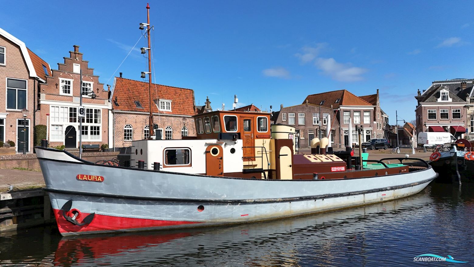 Amels Sleper 21.85 VS Motorboten 1952, met Deutz motor, The Netherlands