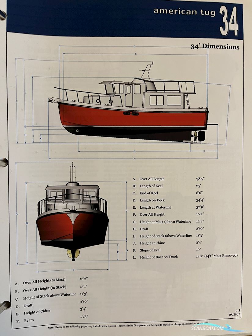 American Tug 34 Pilothouse Trawler
