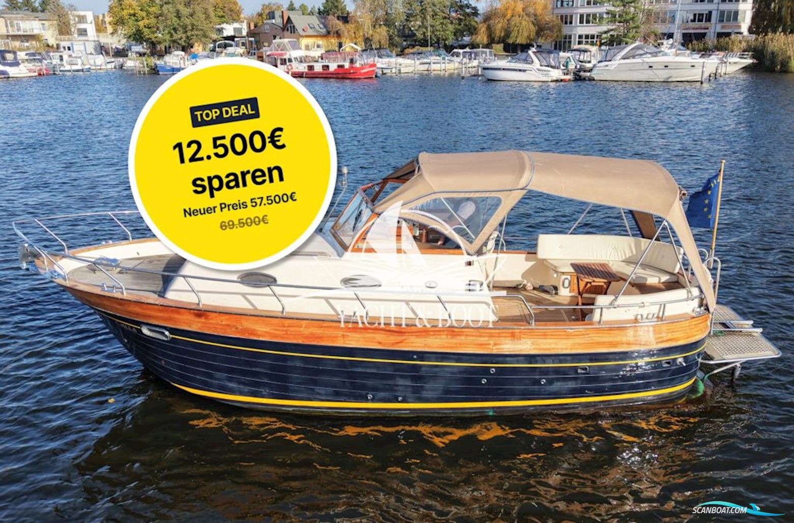 Antaris Mare Libre 900 Wide Body Motorboten 2008, met Steyer motor, Duitsland