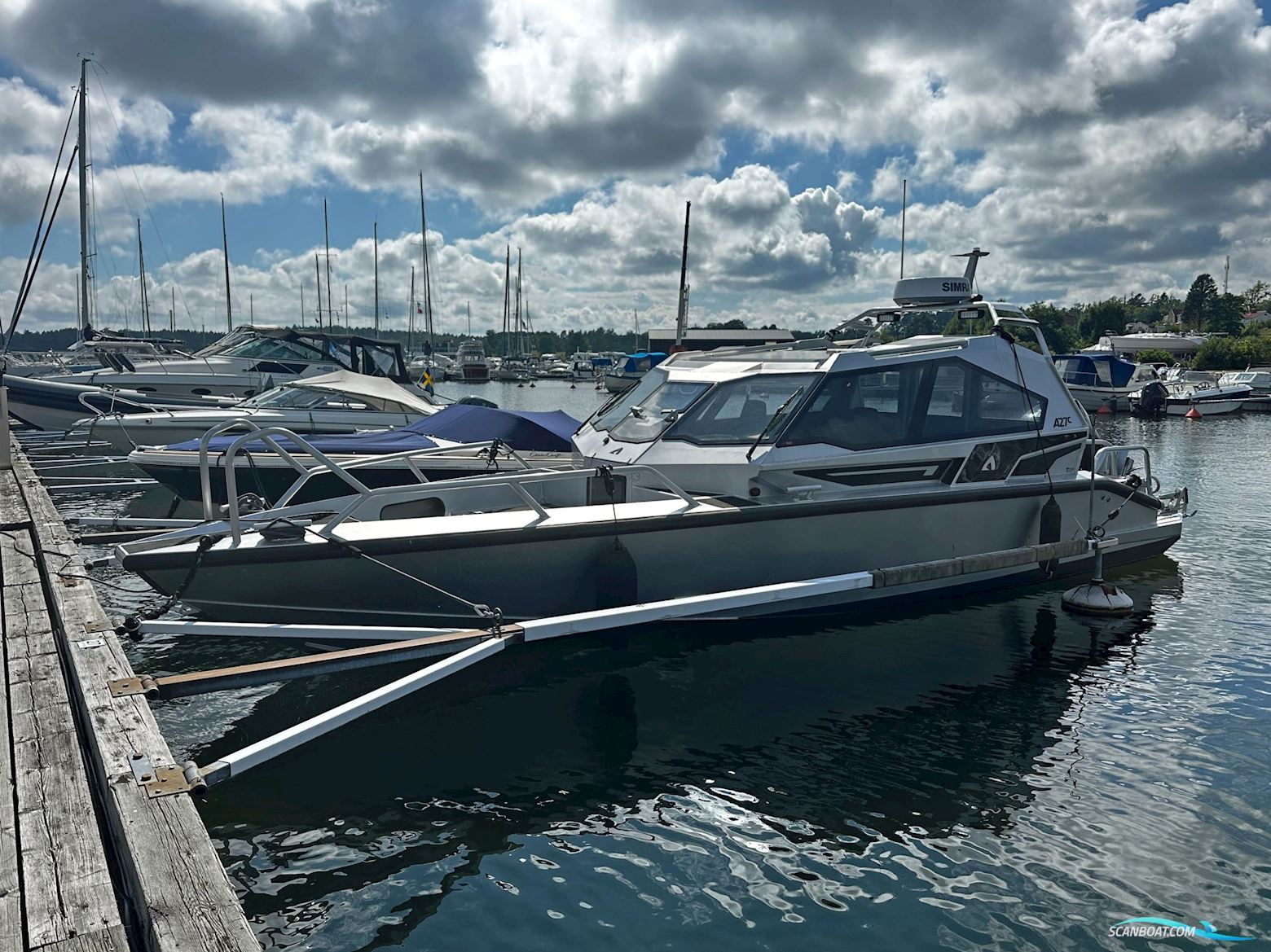 Anytec A27C Motorboten 2022, met Mercury V8 300 hk Ams Dts motor, Sweden