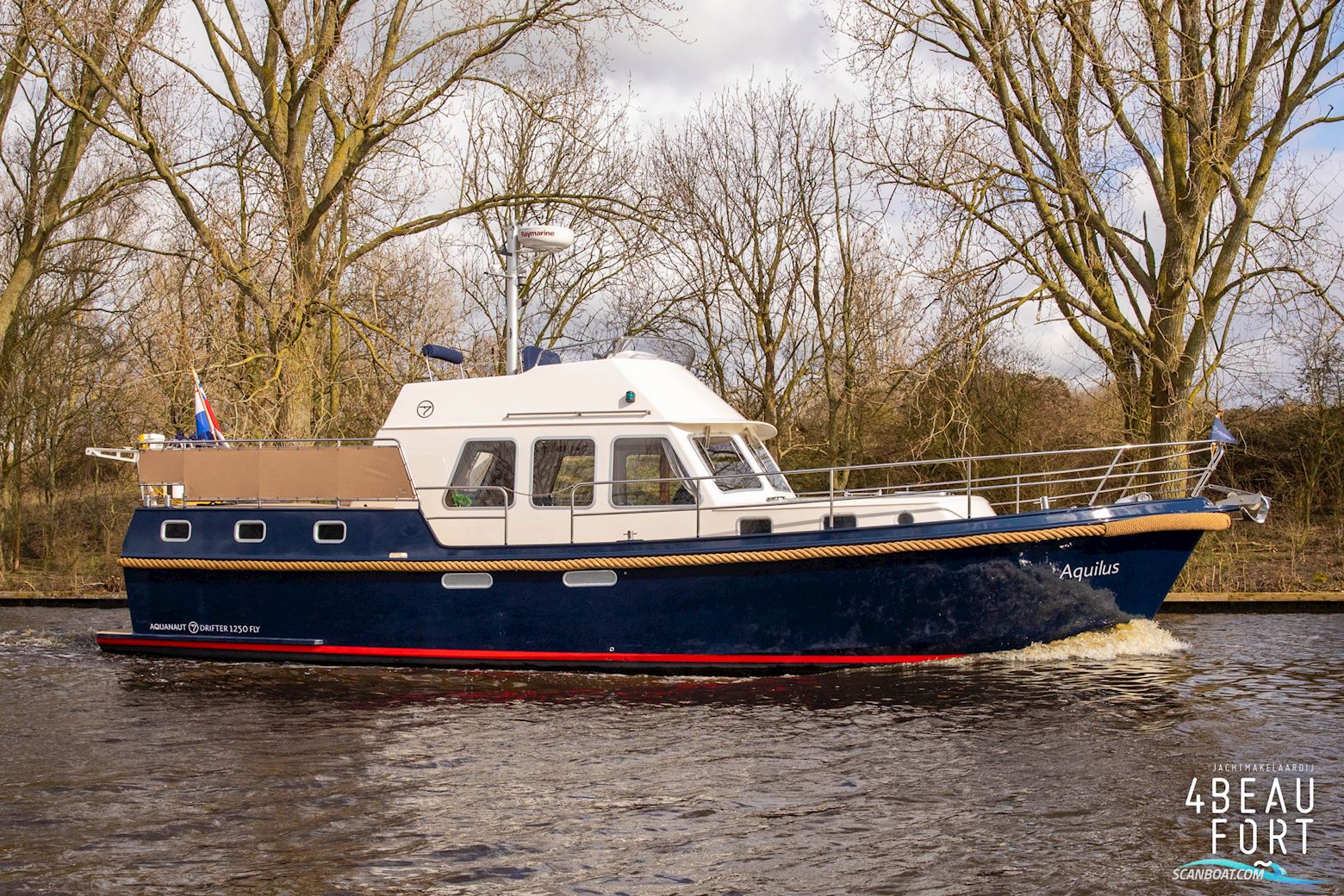 Aquanaut Drifter 1250 Fly Motorboten 1997, met Vetus Deutz DTA43 motor, The Netherlands