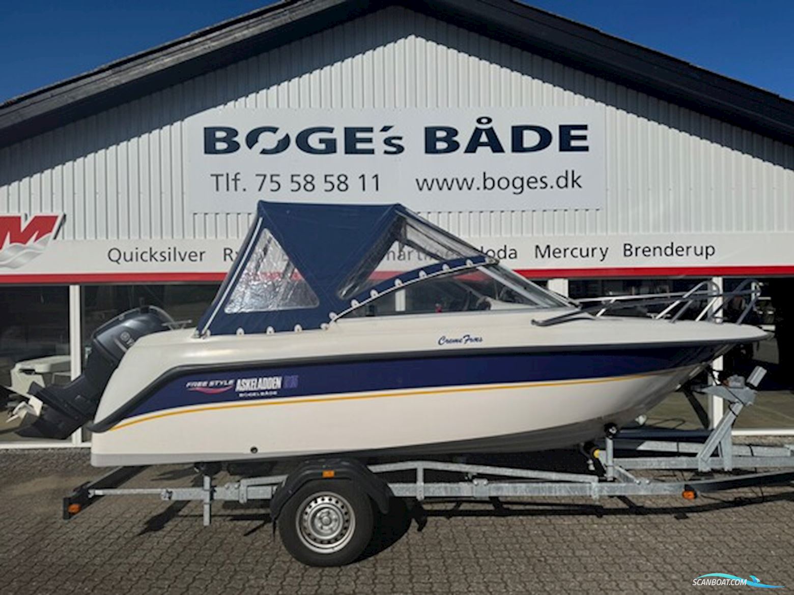 Askeladden 515 Free Style Med "ny" 70 hk Yamaha-Efi 4 Takt - Anvisningssalg - Solgt Motorboten 2002, met Yamaha motor, Denemarken