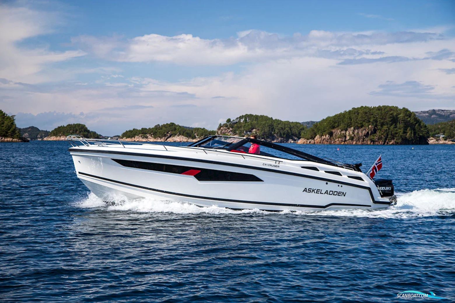 Askeladden C91 Cruiser Motorboten 2025, met Mercury motor, Denemarken