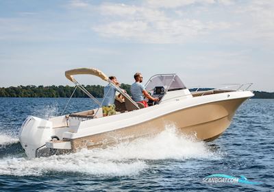 Atlantic 750 Open Med 250 HK Motorboten 2026, met Mercury 250 motor, Denemarken