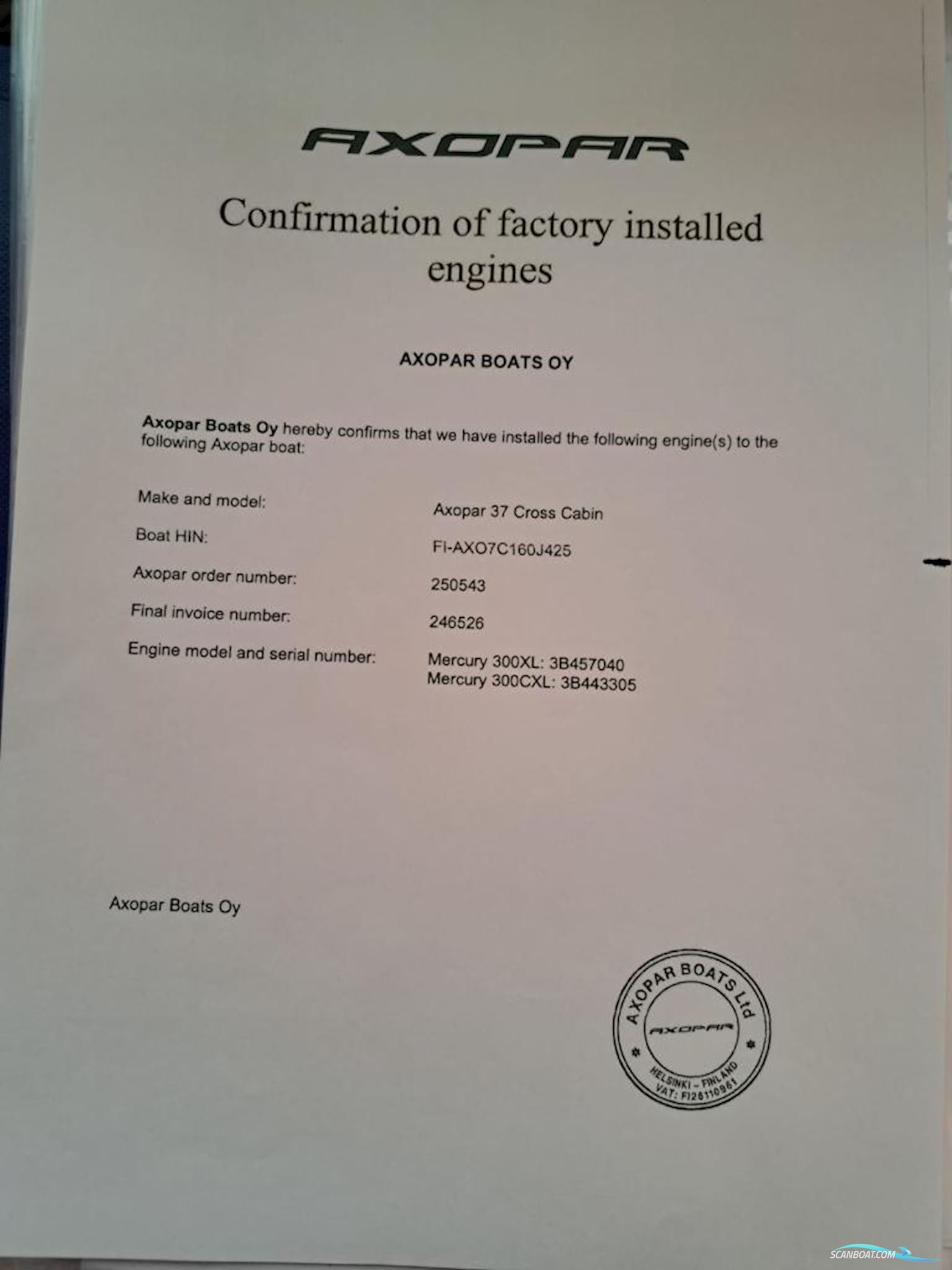 Axopar 37 Cross Cabin - Reserviert