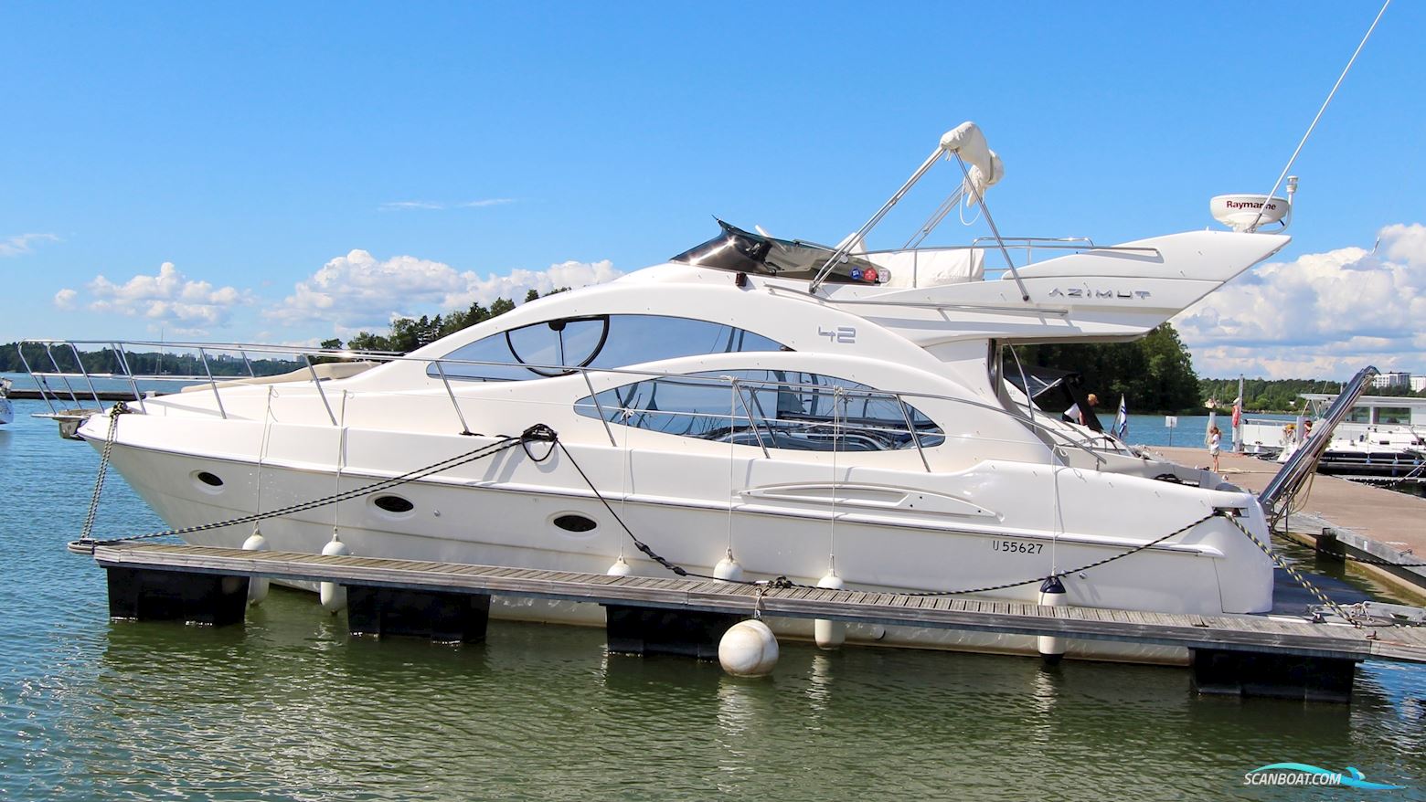 Azimut 42 Evo Motorboten 2009, met Mercruiser Qsb5,9 motor, Finland