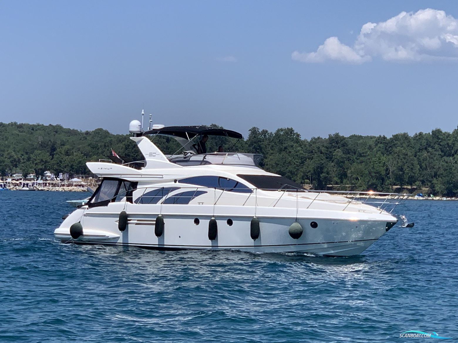 Azimut 50 Fly 2 Kabinen Motorboten 2007, met Caterpillar C 12 motor, Kroatië