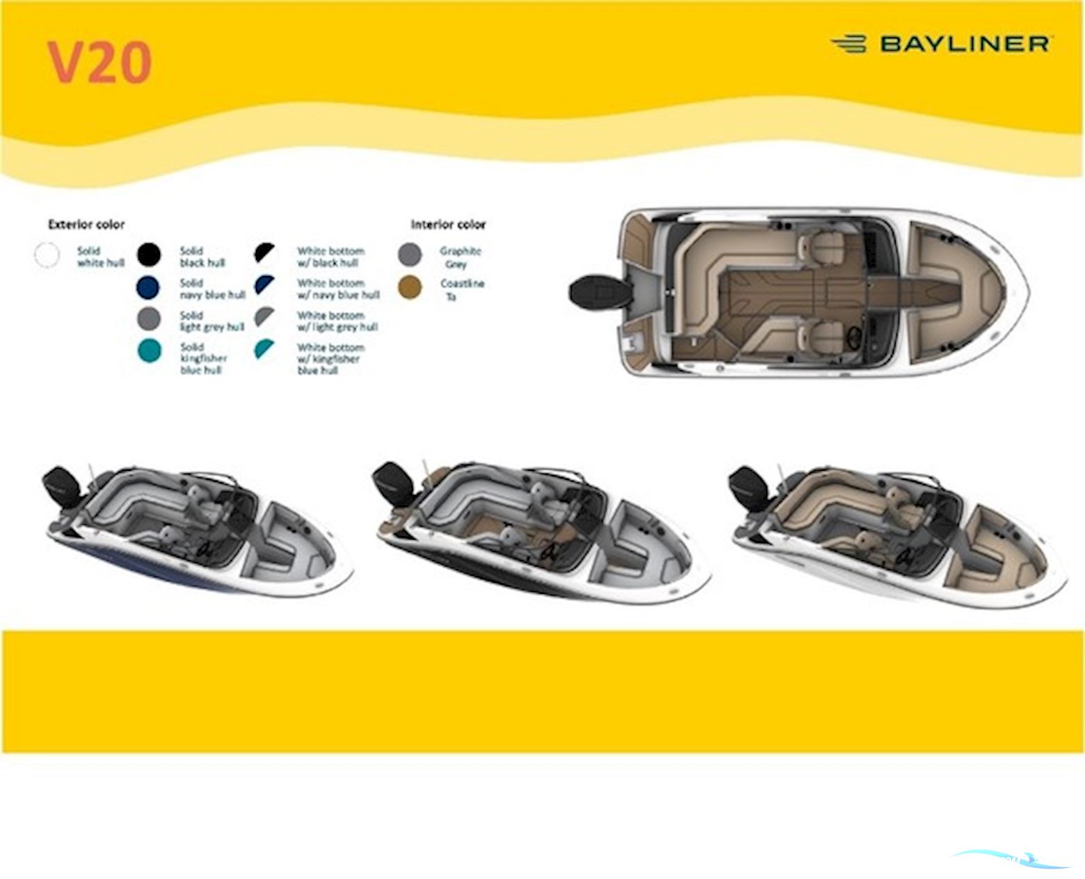 Bayliner V20 OB Bowrider med 150 hk Mercury-EFI XL