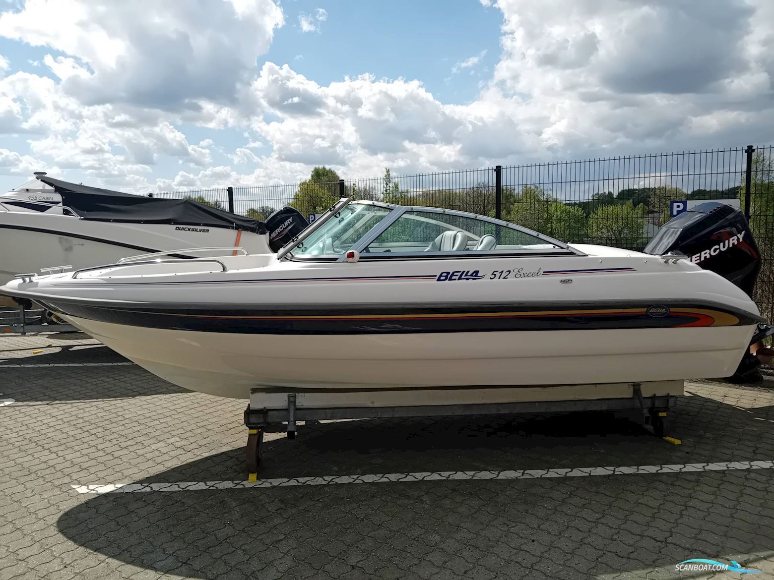 Bella 512 Excel Bowrider m/100hk Mercury 4-Takt Efi Motorboten 2008, met Mercury 4-Takt Efi motor, Denemarken