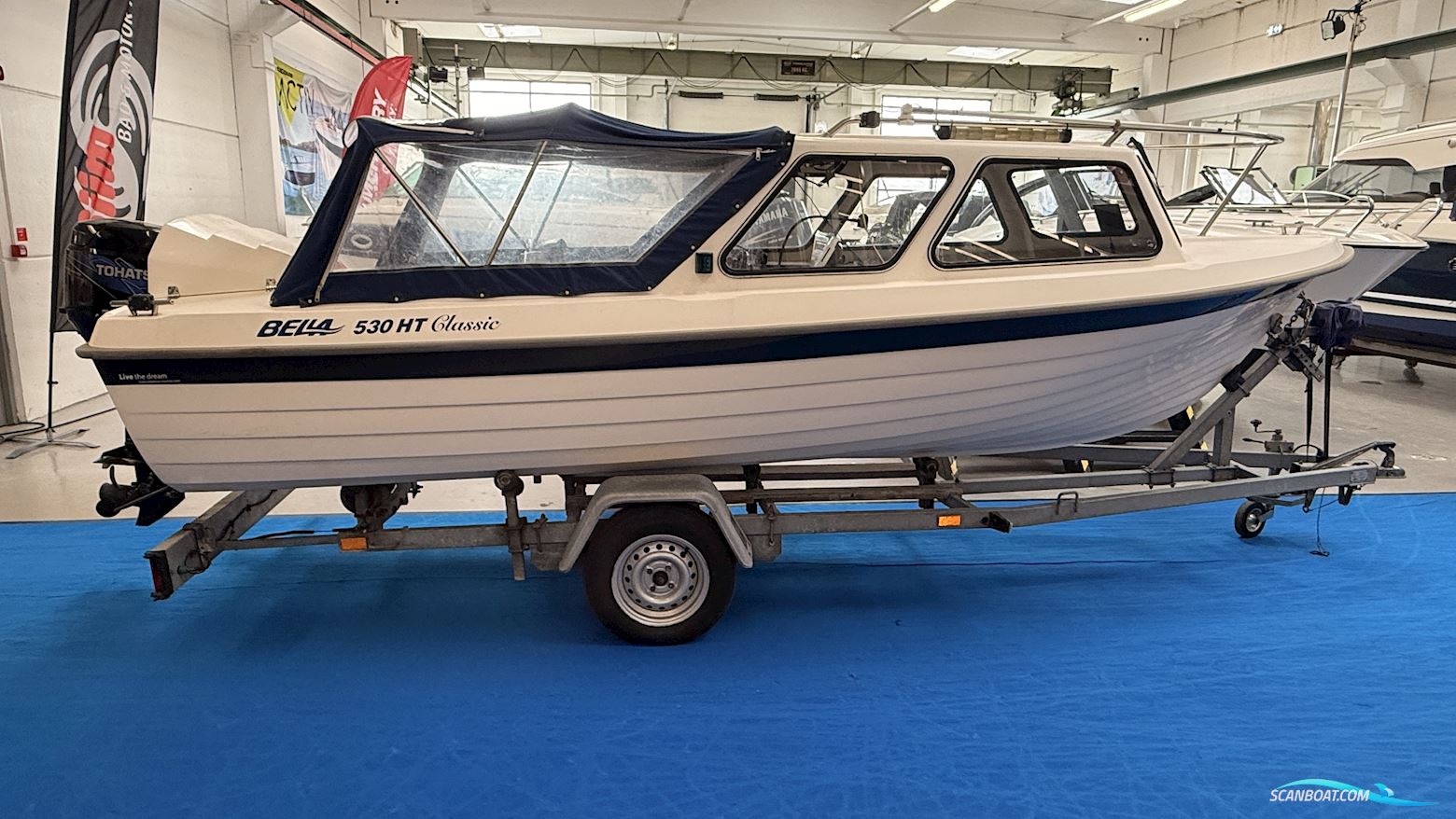 Bella Bella 530 HT Classic Motorboten 2008, met Tohatsu 30 hk 4-Takt motor, Denemarken