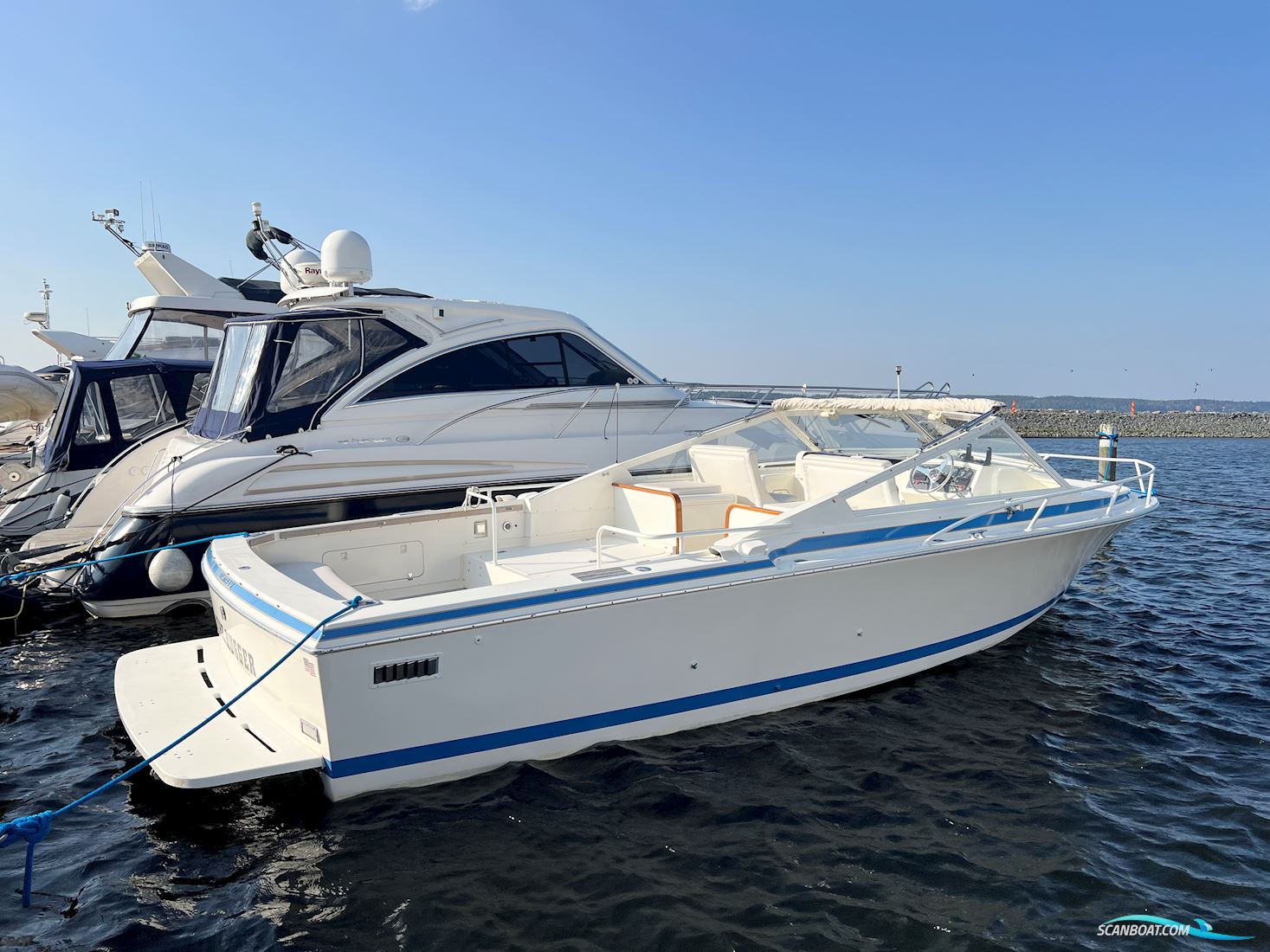 Bertram 28 Moppie Motorboten 1991, met 2 x Yanmar Diesel 315hk motor, Sweden