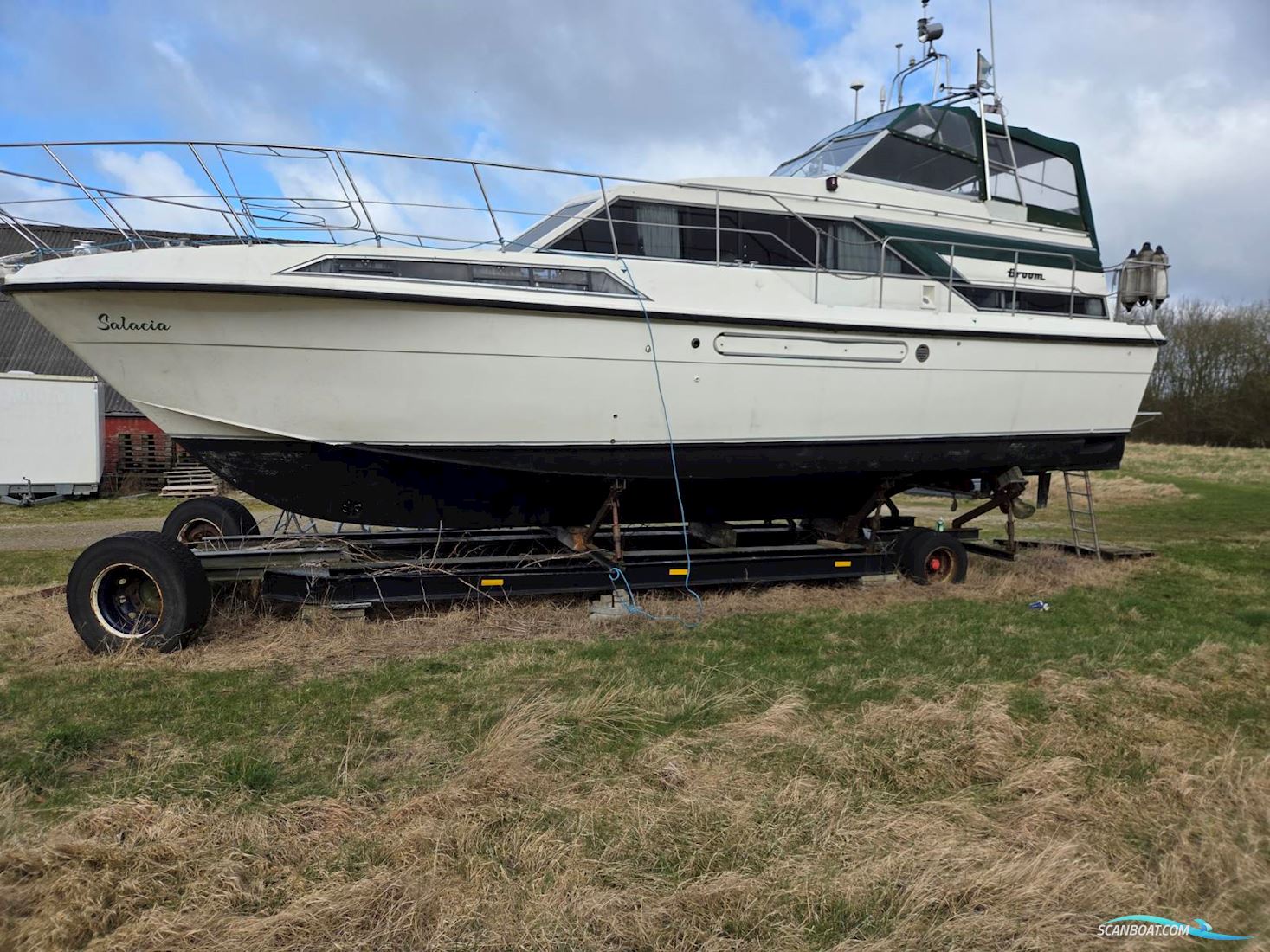 Broom 12M Monarch Motorboten 1989, met Twin Volvo Penta TAMD61a motor, Denemarken
