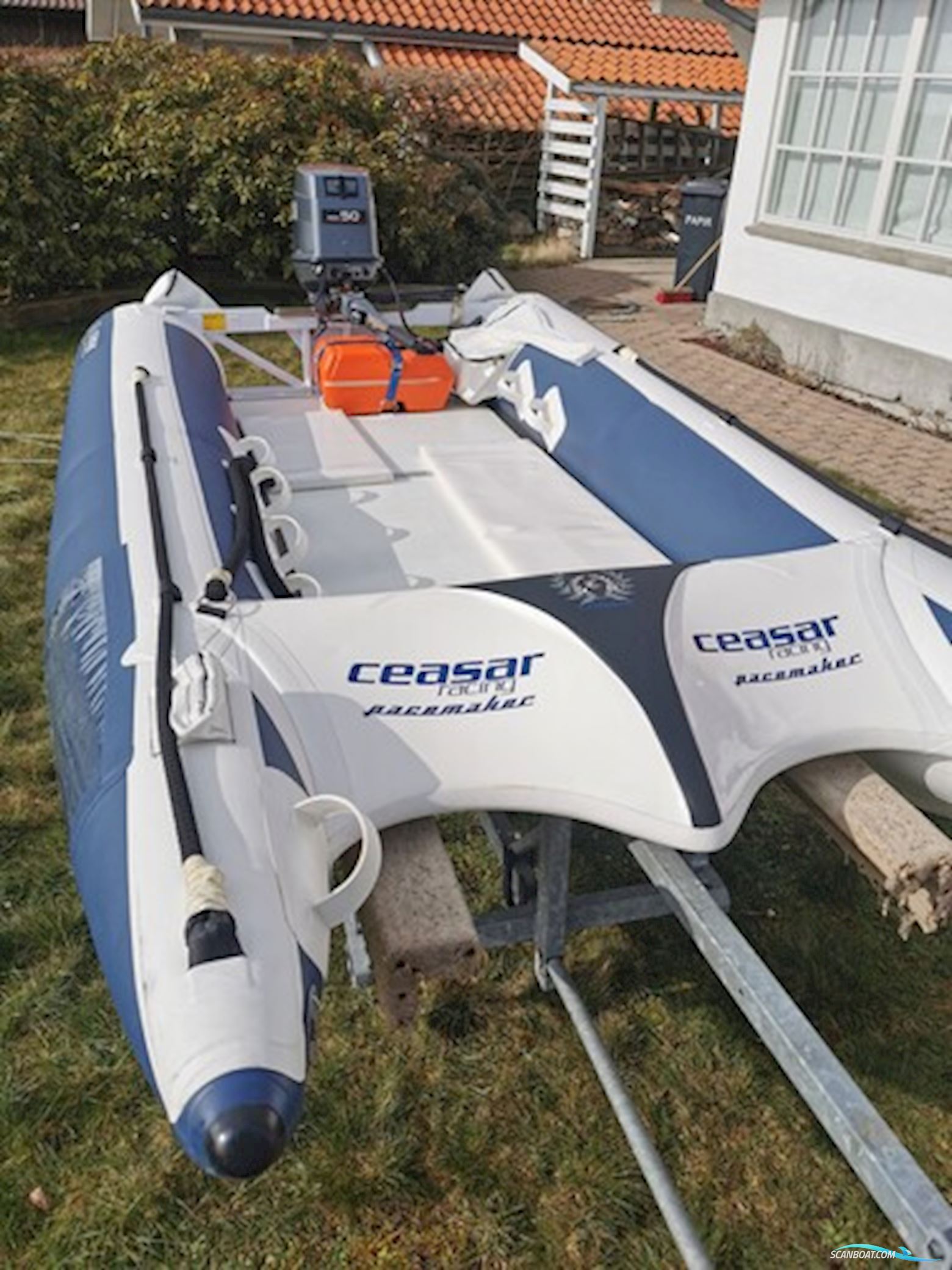 Ceasar Racing Bullet Katamaran 4,10m Motorboten 2015, met Yahama motor, Denemarken