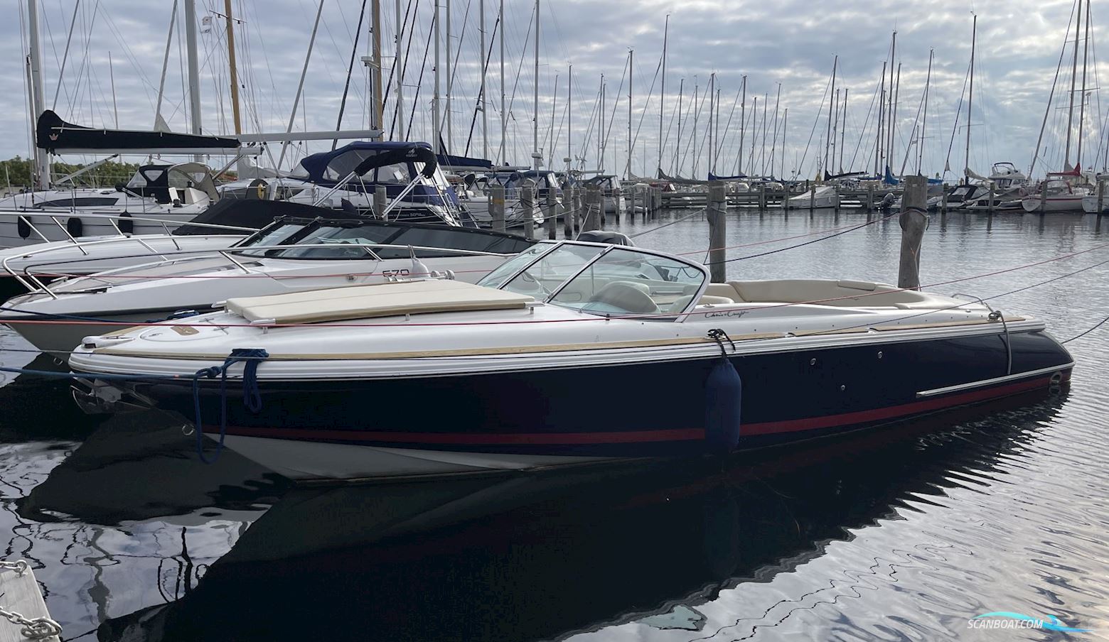 Chris-Craft Corsair 25 Heritage Edition Motorboten 2007, met Volvo Penta 8.1L Gi MPi motor, Denemarken