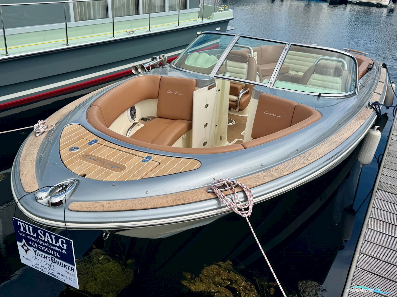 Chris Craft Launch 25 Motorboten 2013, met Volvo Penta 5,71 V8 Gxi Rwc DP motor, Denemarken