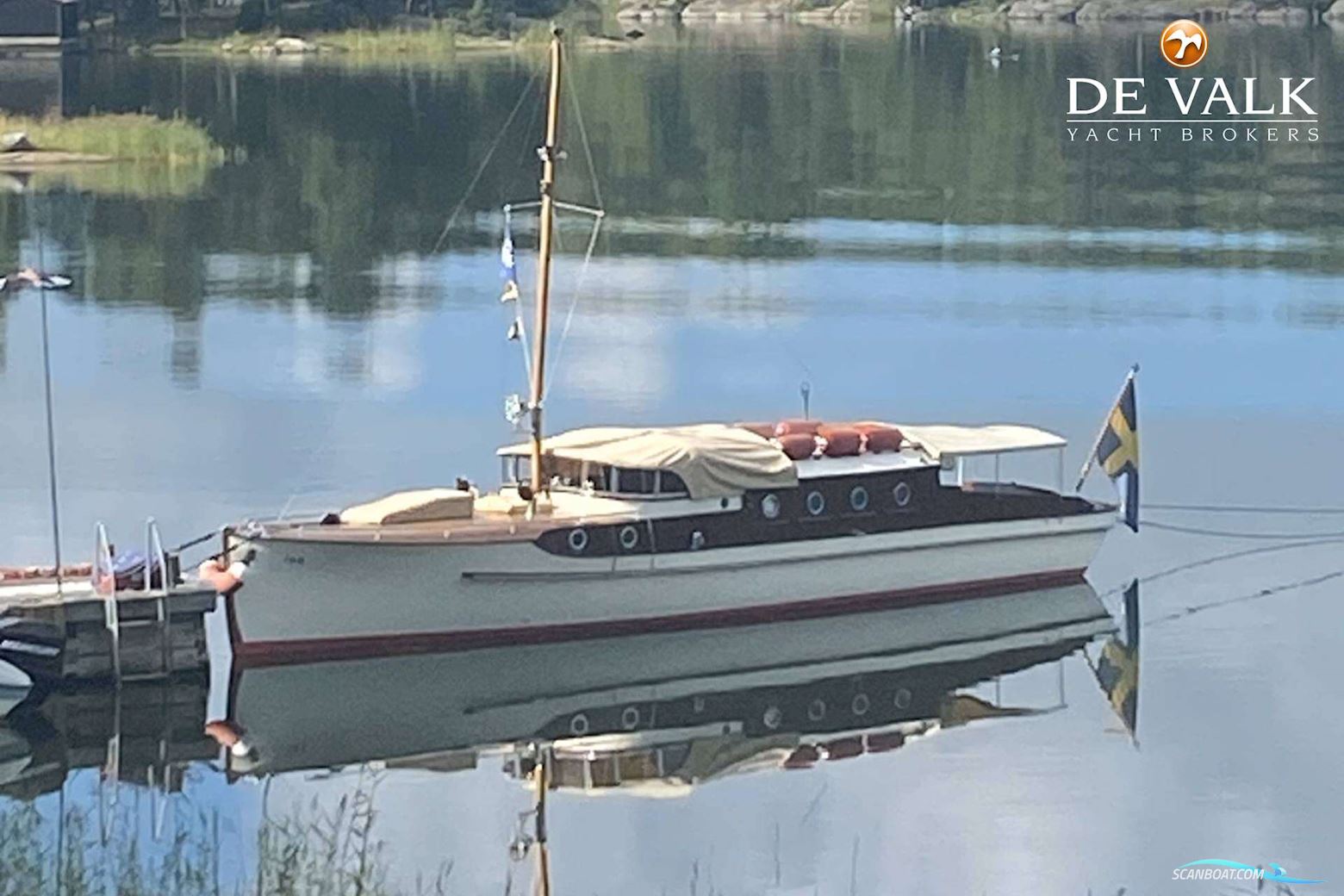 Classic Motor Yacht Motorboten 1928, met Volvo Penta motor, Sweden