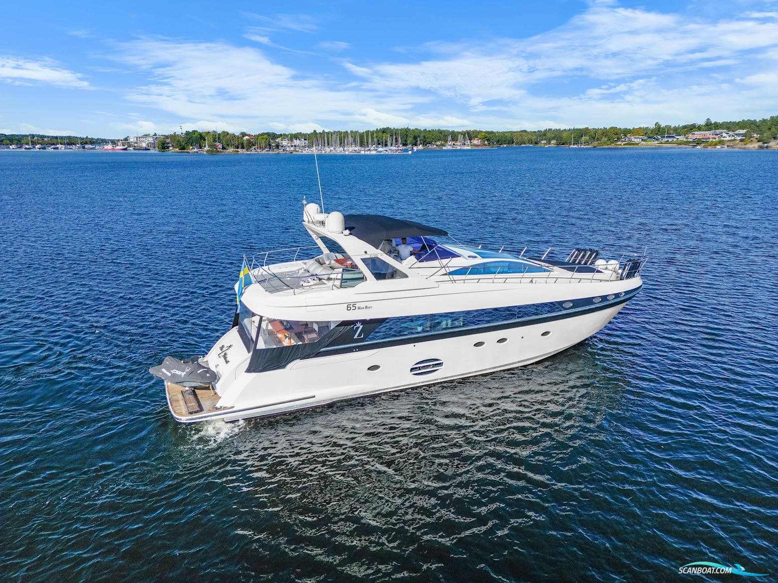 Conam Wide 65 Fly Motorboten 2009, met Volvo Penta motor, Sweden