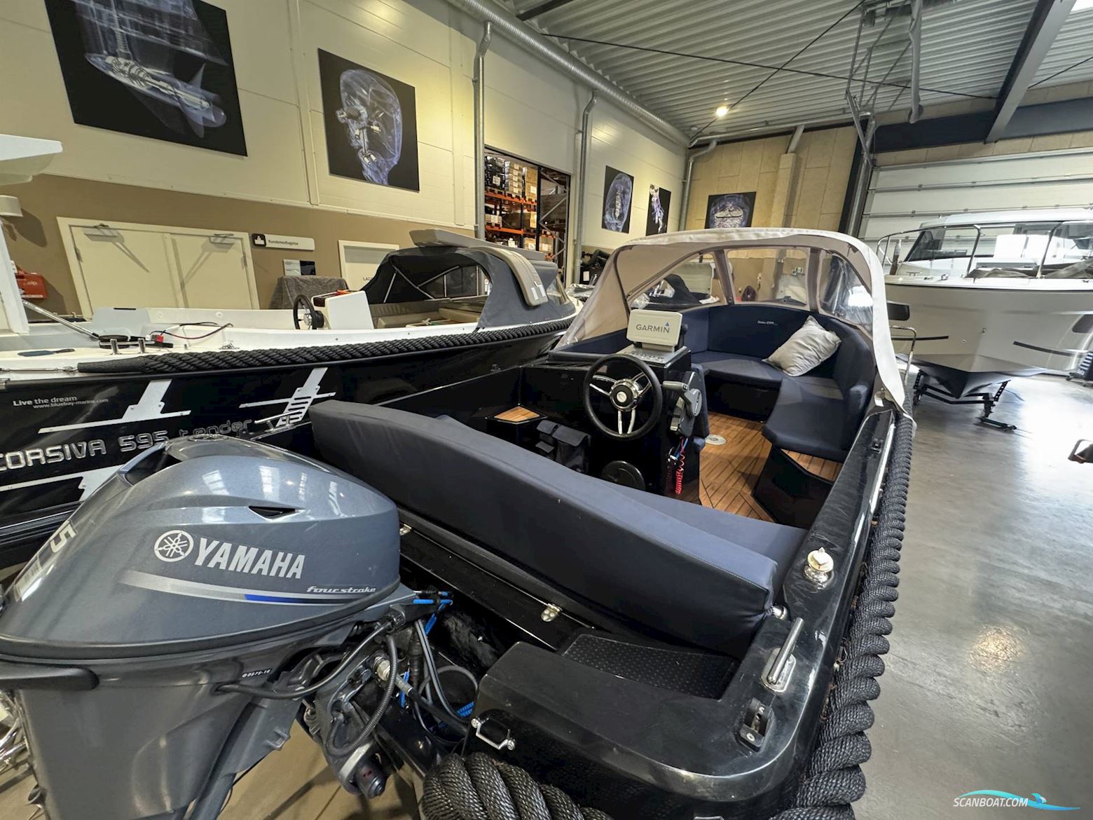 Corsiva 475 Tender / 15hk yamaha Motorboten 2017, met Yamaha F15 motor, Denemarken