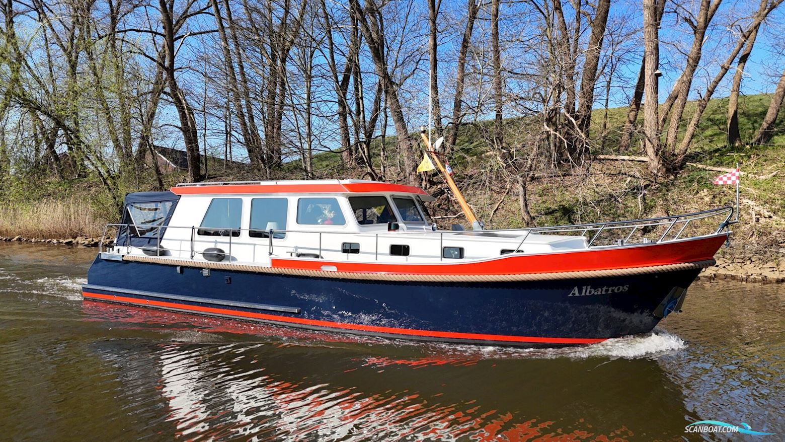 Crown Kruiser 11.90 OK Motorboten 2002, met Yanmar motor, The Netherlands