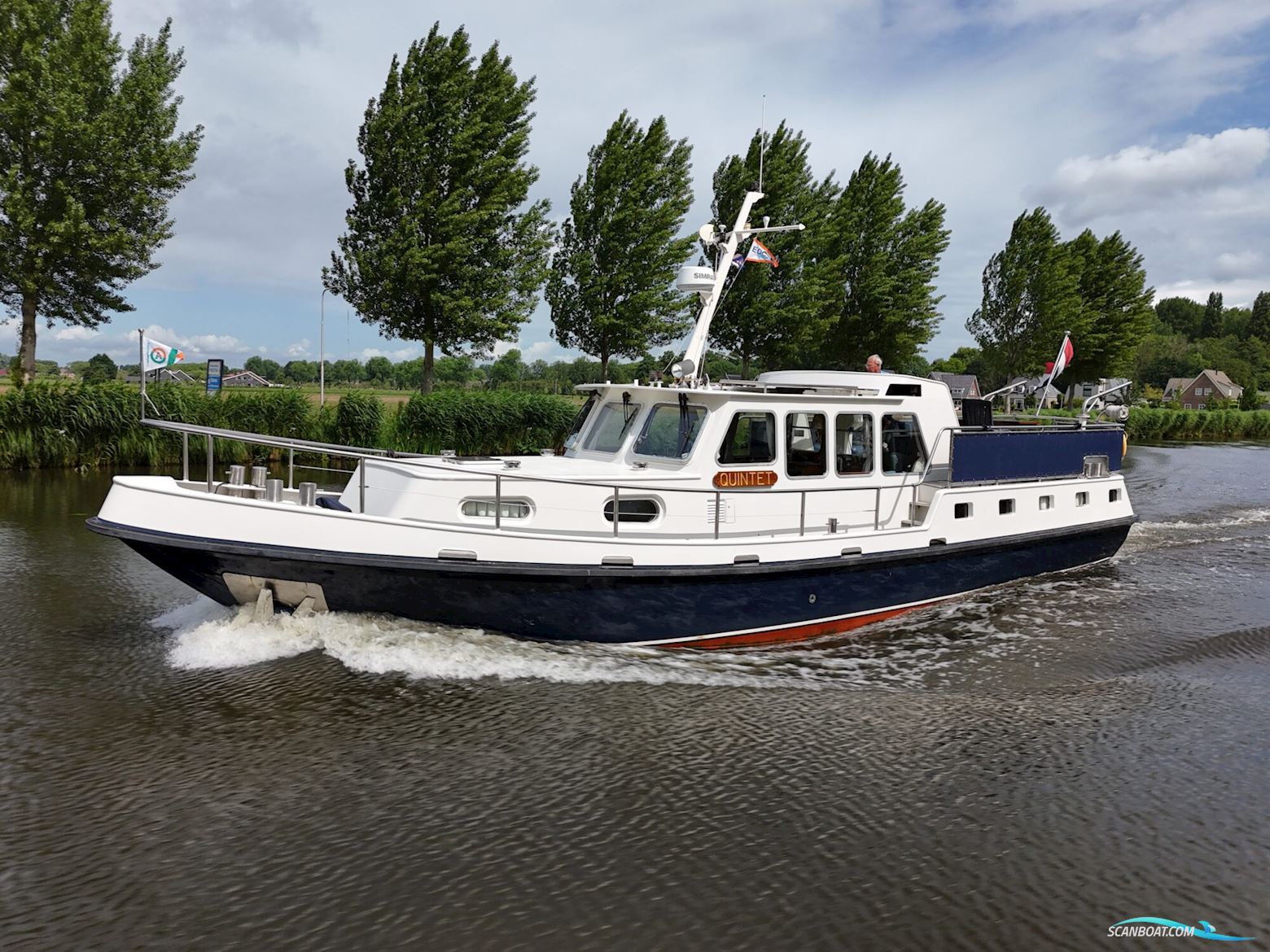 Damen Pushy Cat 15.00 AK Cabrio Motorboten 1984, met Mercedes motor, The Netherlands