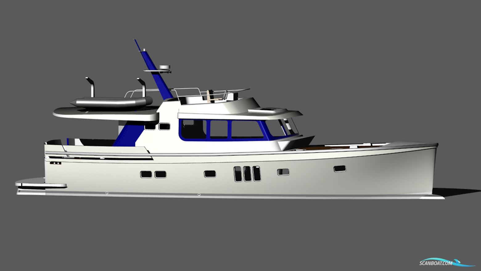 Deep Water Yachts Korvet 18 Long Range Motorboten 2022, met John Deere motor, The Netherlands