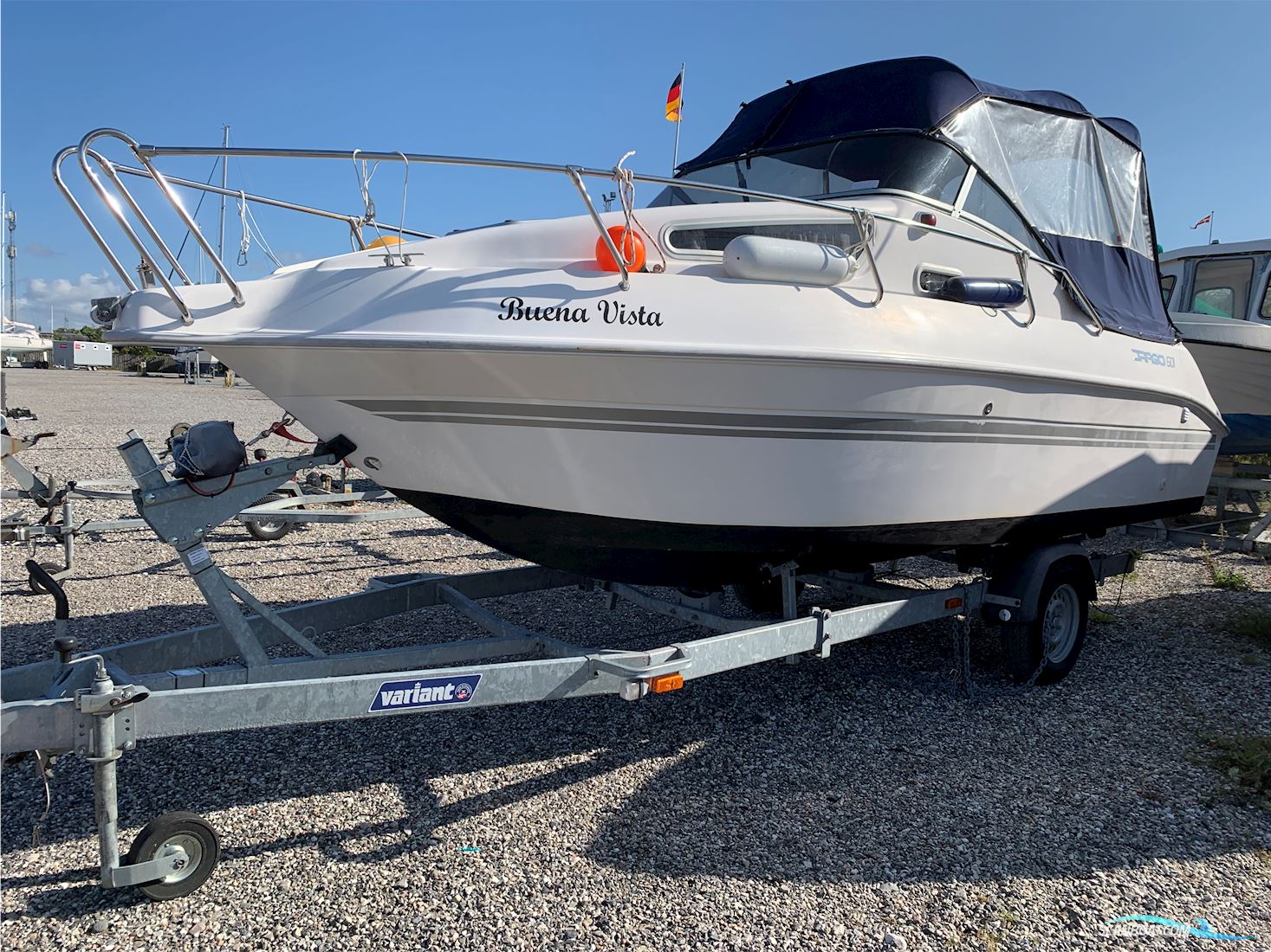 Drago 601 Motorboten 2019, met Honda 100VTEC 4 takts motor, Denemarken