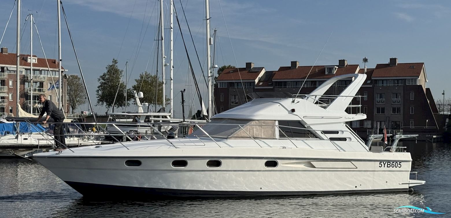 Fairline 43 Flybridge Motorboten 1990, met Volvo motor, The Netherlands