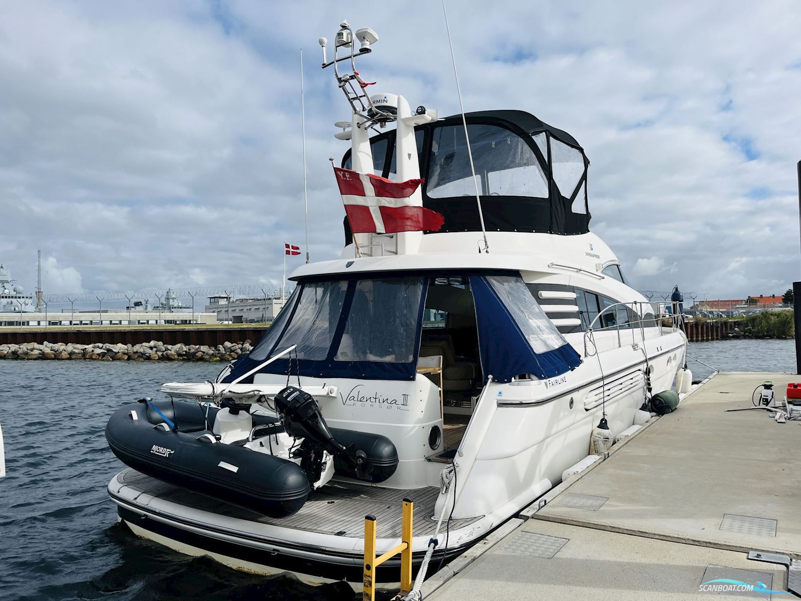 Fairline Squadron 52 Motorboten 2001, met 2 x Volvo Penta D12-700 motor, Denemarken