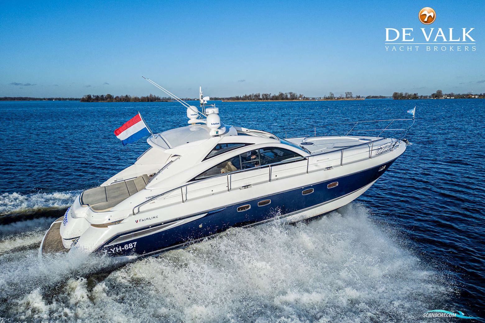 Fairline Targa 47 Gran Turismo Motorboten 2009, met Volvo Penta motor, The Netherlands