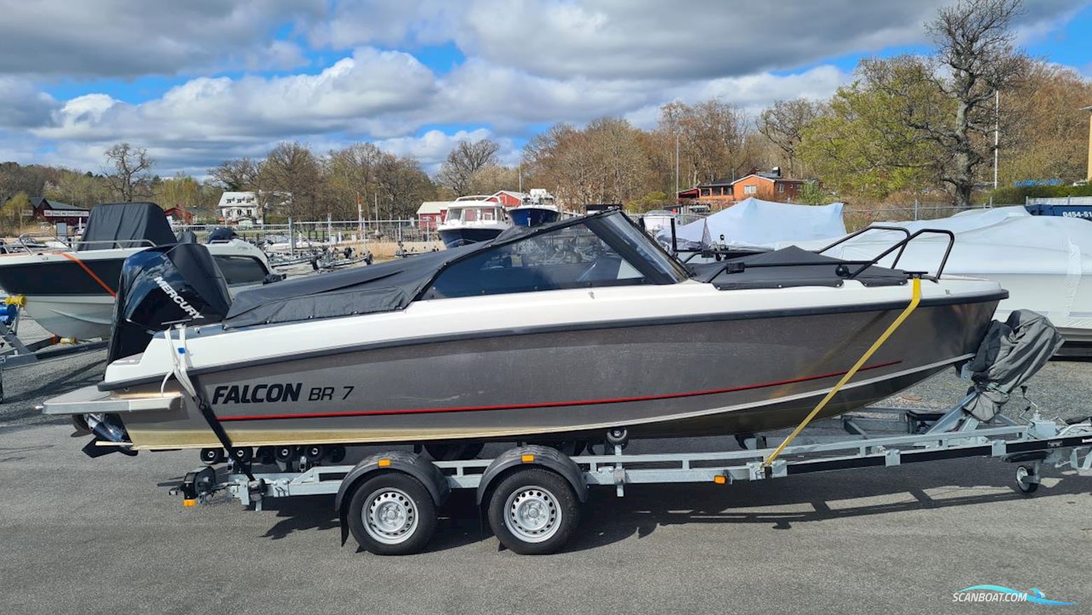 Falcon BR 7 Motorboten 2021, met Mercury motor, Sweden
