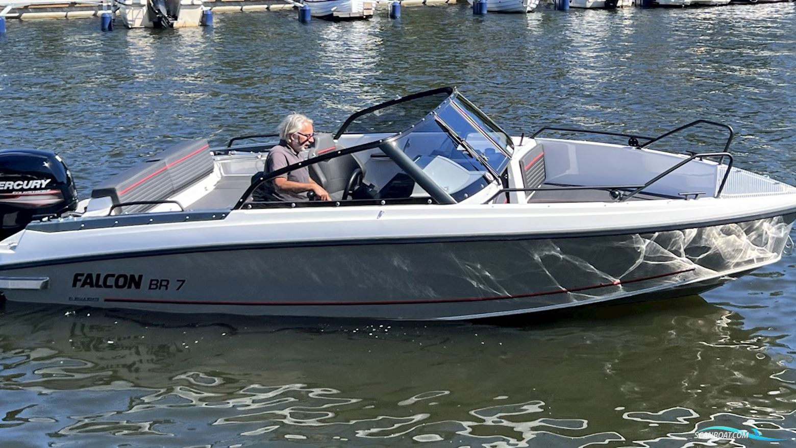 Falcon BR 7 Motorboten 2018, met Mercury motor, Sweden