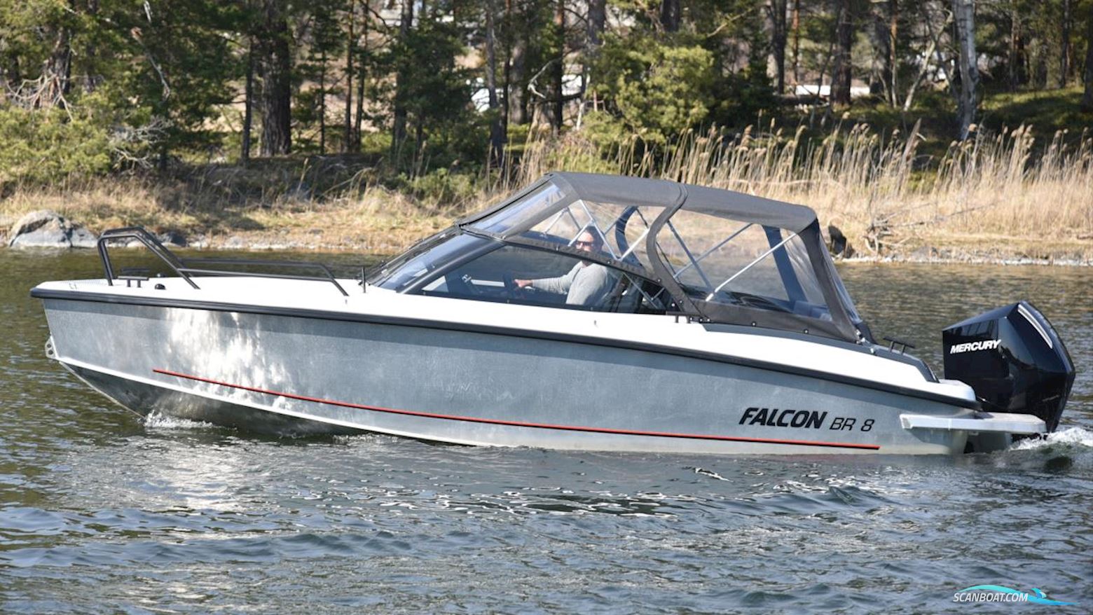 Falcon BR 8 Motorboten 2021, met Mercury motor, Sweden