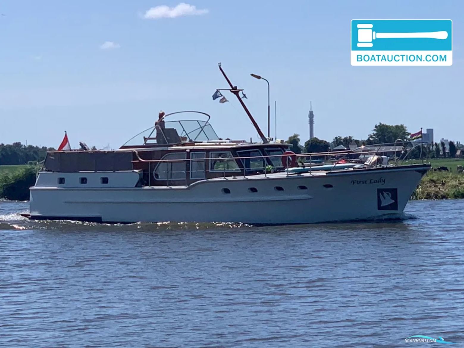 Feadship Van Lent Motorboten 1966, met Perkins motor, The Netherlands