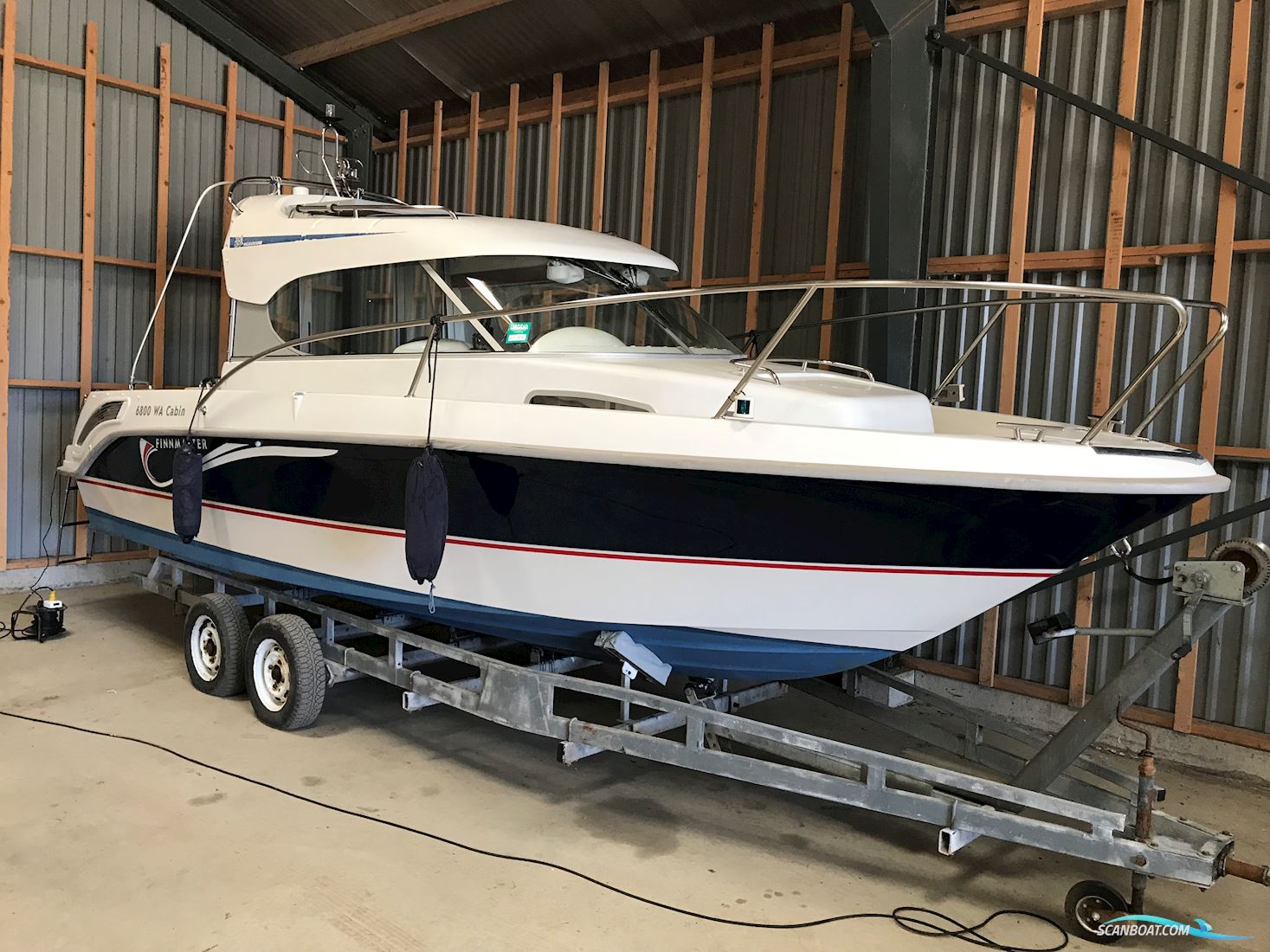 Finnmaster 6800 WA Motorboten 2008, met Volvo Penta D3 motor, Denemarken