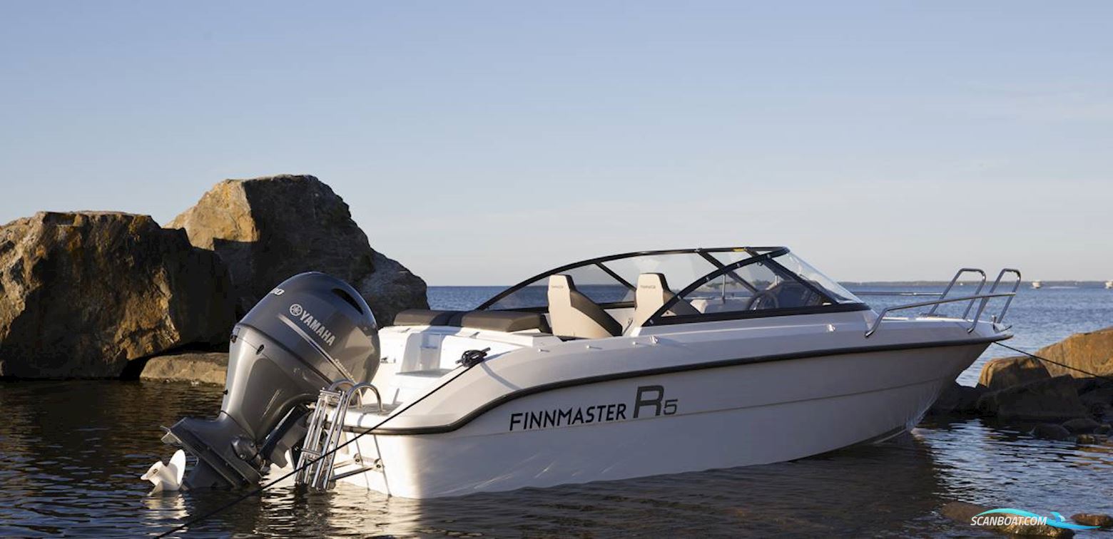 Finnmaster R5 Motorboten 2024, met Yamaha F80LB motor, Denemarken