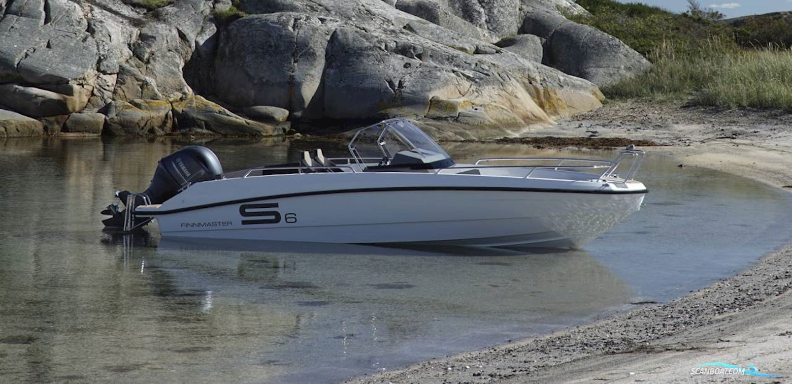 Finnmaster S6 Motorboten 2024, met Yamaha F150XB motor, Denemarken