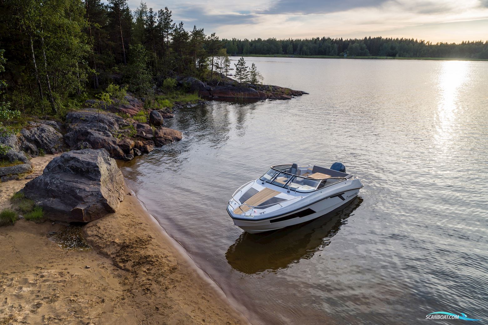 Finnmaster T7 Motorboten 2022, met Yamaha F250 Xcb motor, Denemarken