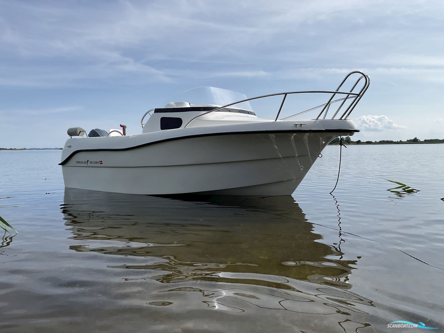 Fjordjollen 450 Cabin Motorboten 2023, met Yamaha F40FETL motor, Denemarken