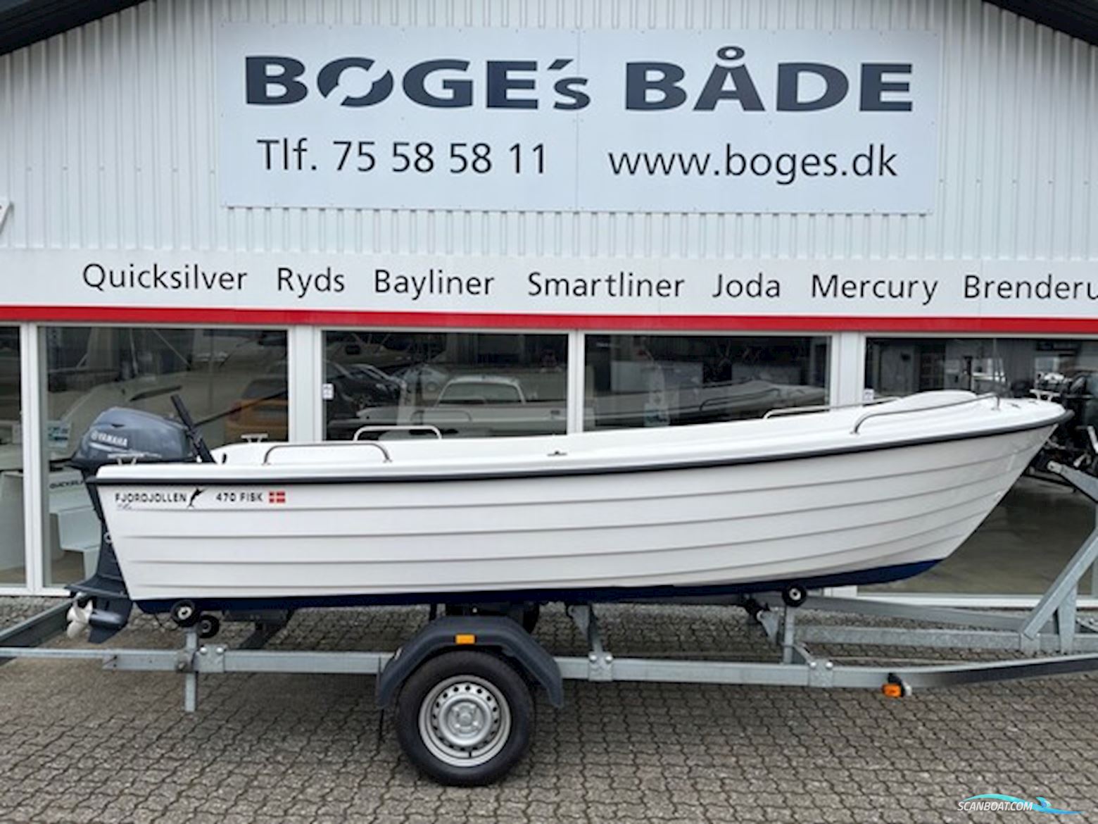 Fjordjollen 470 Fisk Med 15 hk Yamaha 4 Takt - Anvisningssalg Motorboten 2022, met Yamaha motor, Denemarken