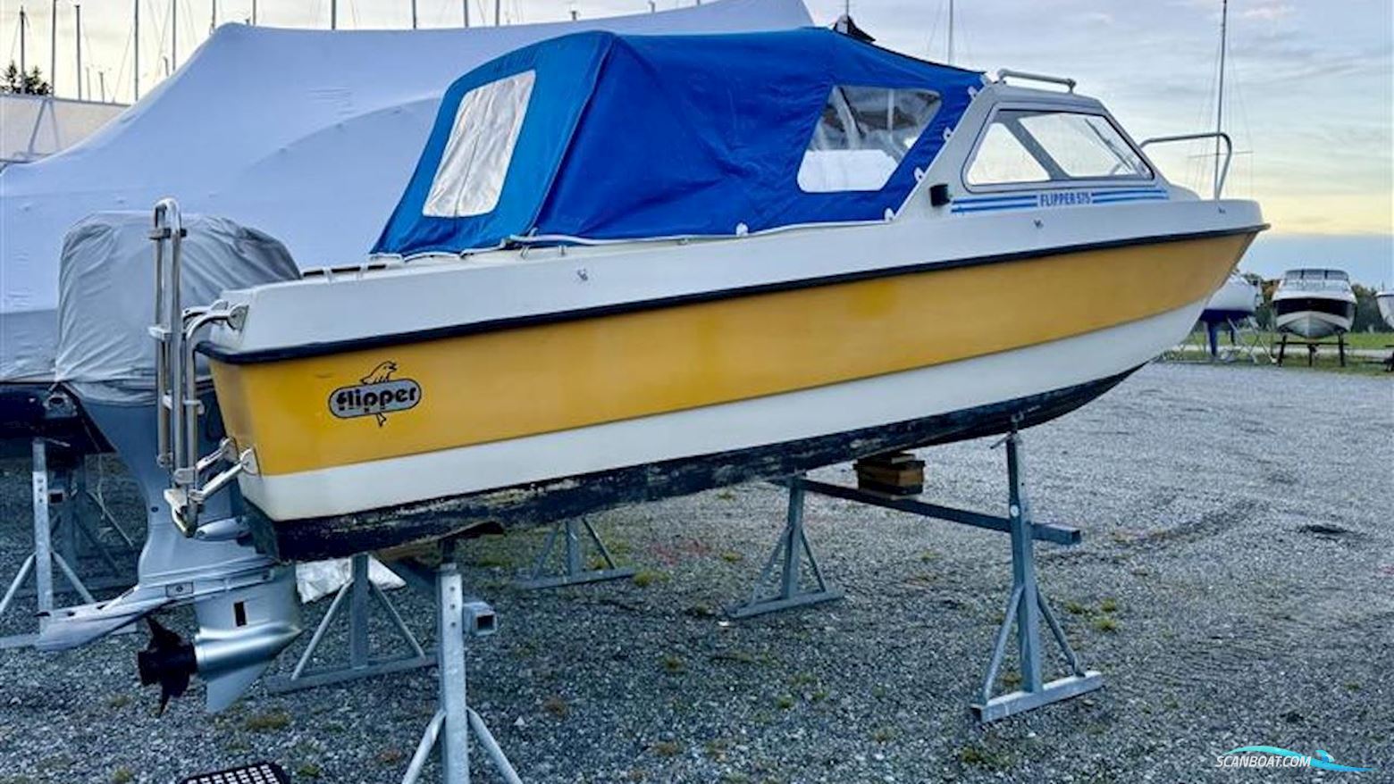 Flipper 575 HT Motorboten 1979, met Honda motor, Sweden