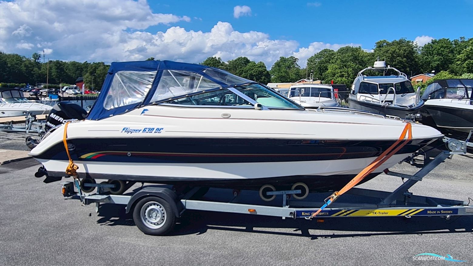 Flipper 630 DC Motorboten 2006, met Mercury motor, Sweden