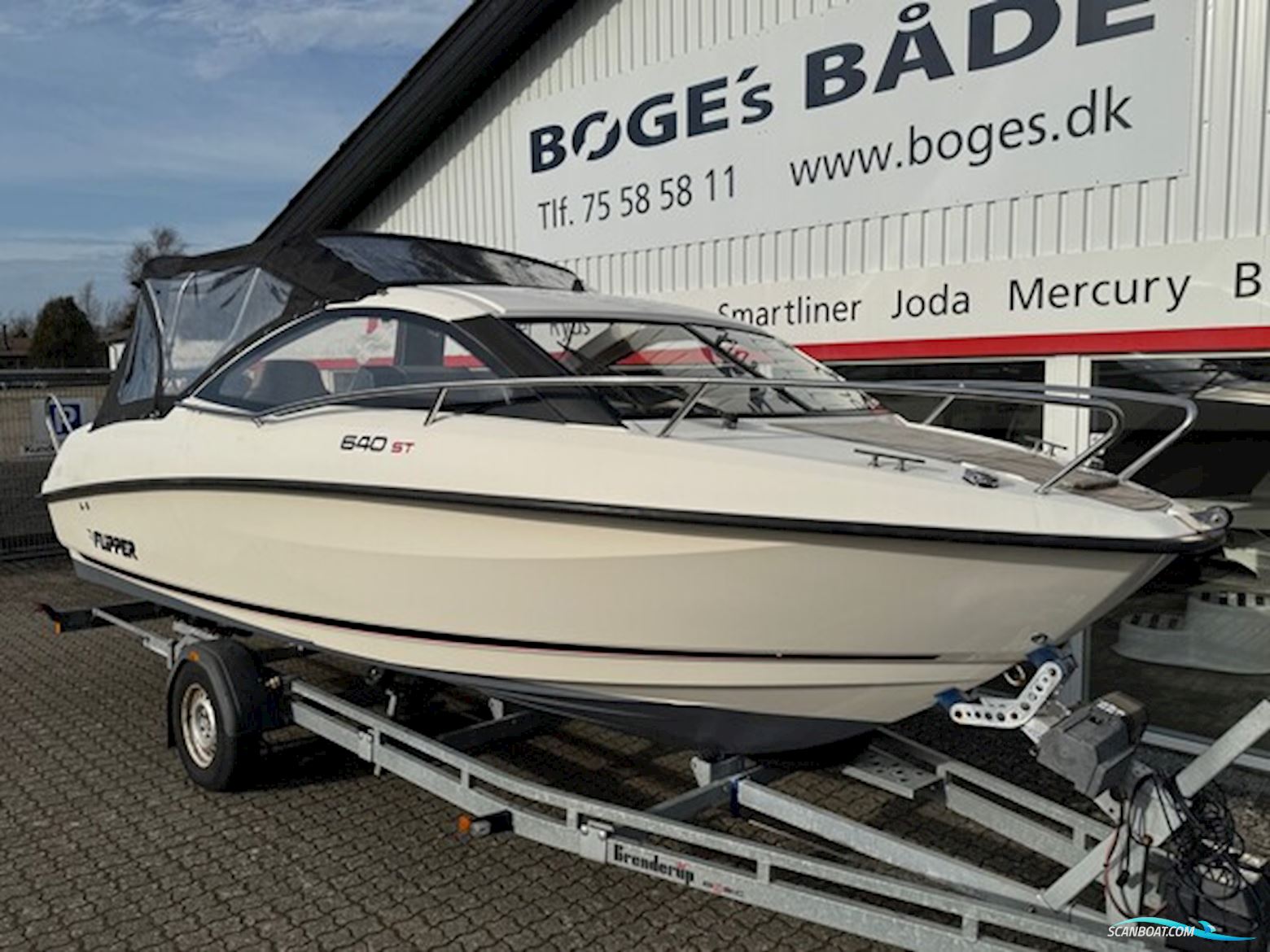 Flipper 640 ST Med F150 Mercury-Efi 4 Takt 3,0L og 1800 kg Bådtrailer - Anvisningssalg