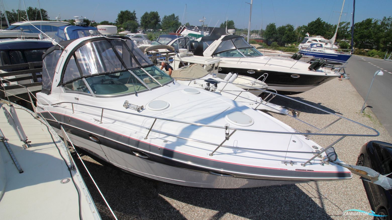 Four Winns 318 Vista Diesel Motorboten 2008, met Volov Penta motor, Denemarken