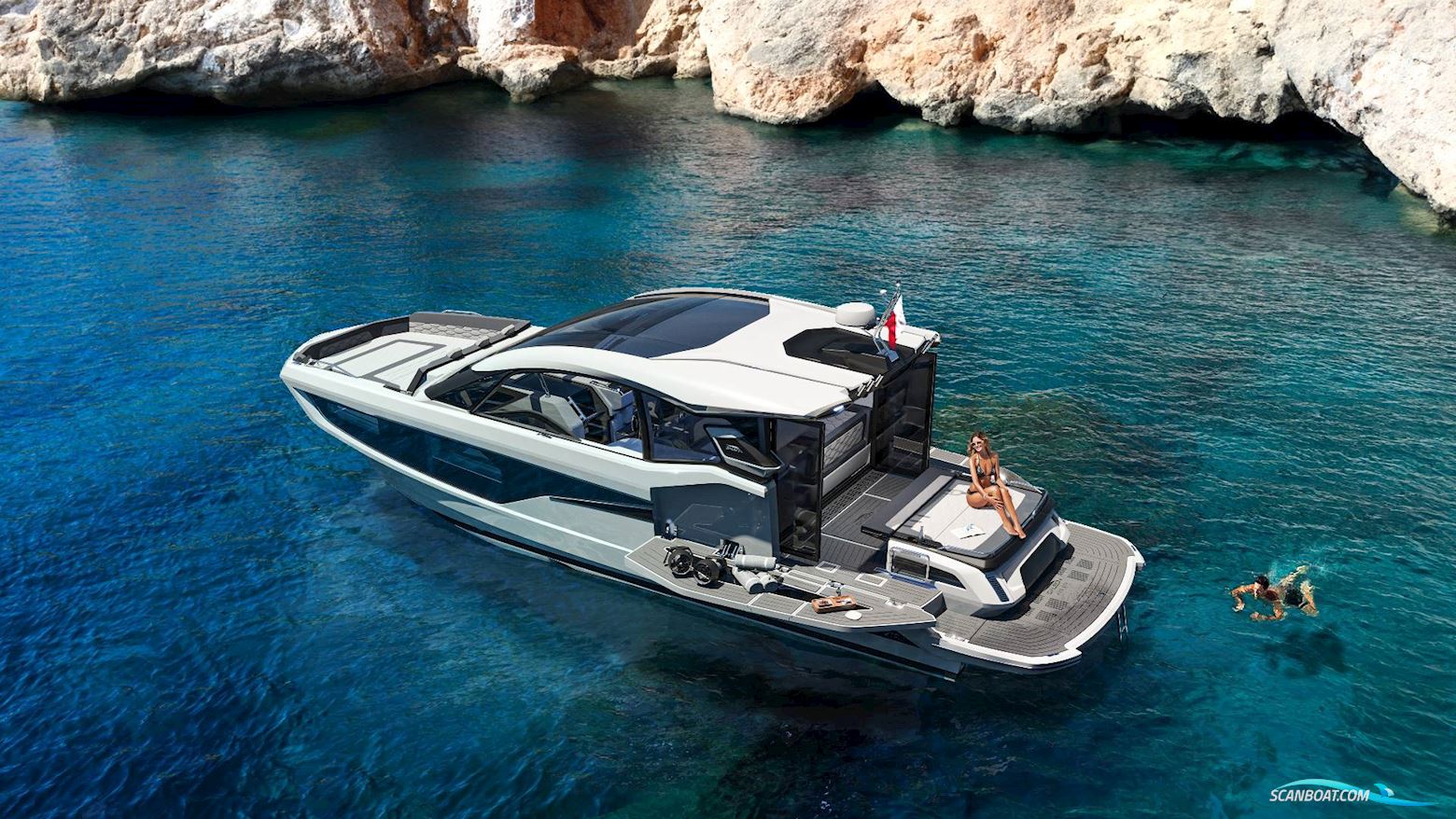 Galeon 435 Gti Motorboten 2024, met Twin Volvo D6 Ips 650 motor, Denemarken