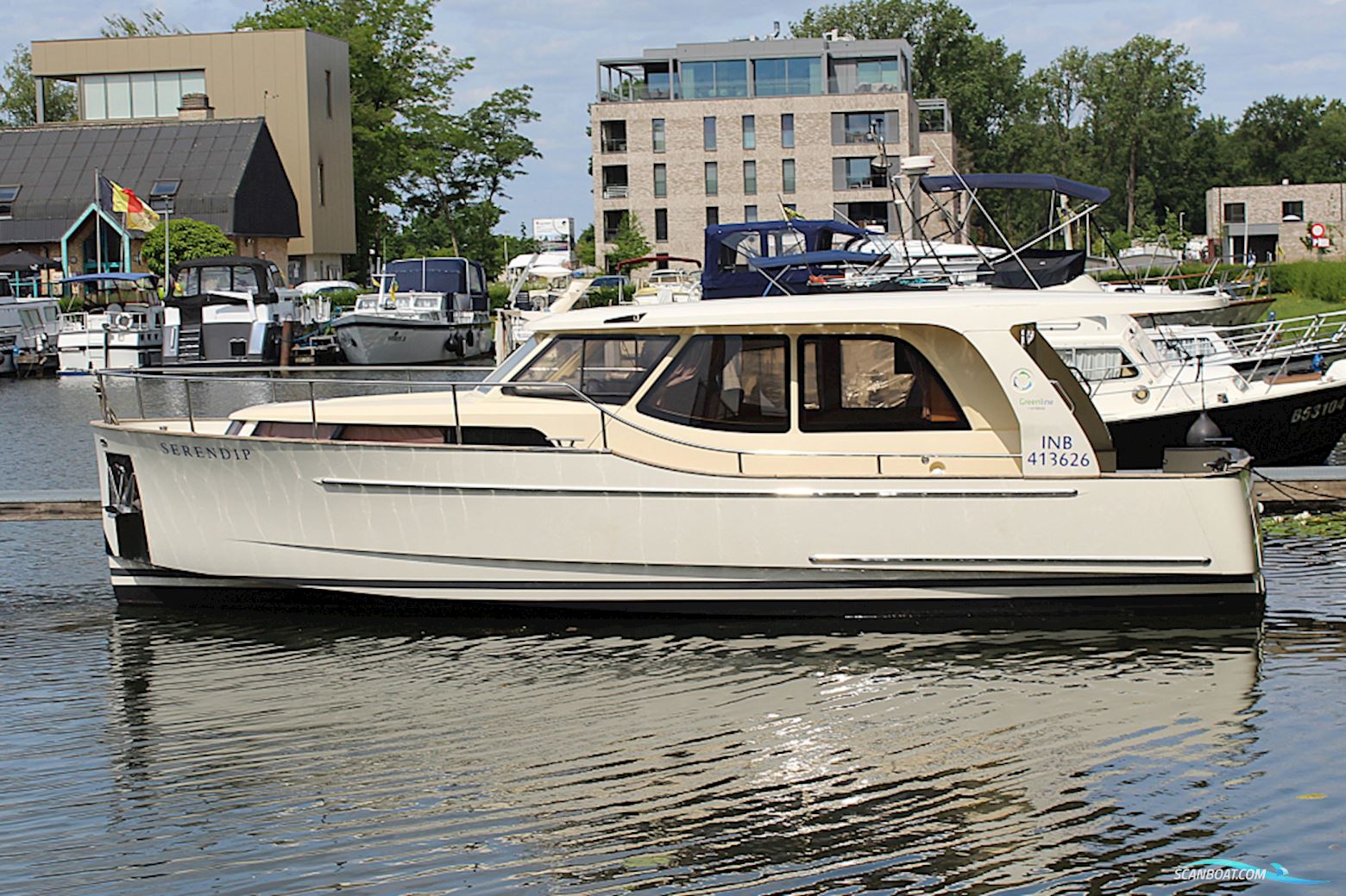 Greenline 33 Hybrid Ready Motorboten 2011, met VW Marine motor, België